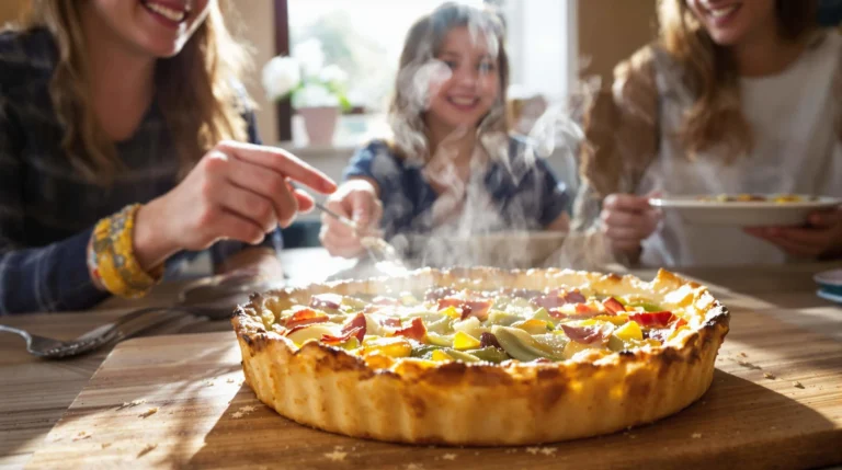 tarte aux poireaux et lardons