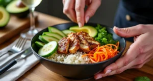 recette poke bowl poulet