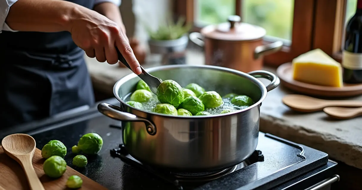temps de cuisson des choux de bruxelles à l'eau