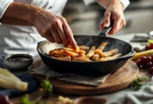 aiguillettes de canard à la poêle