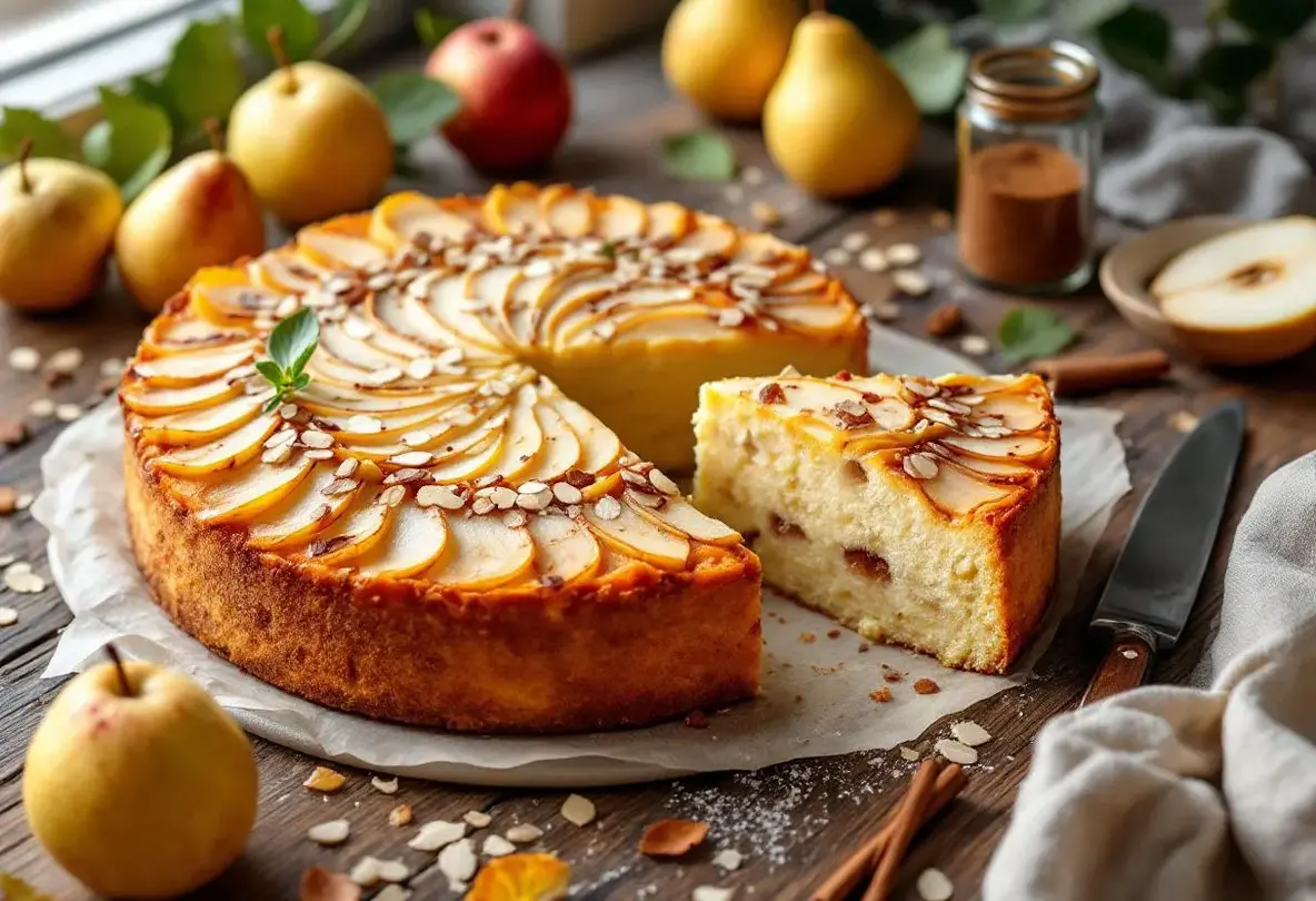 Fondant, parfumé, croquant : ce gâteau d'automne aux poires et amandes coche toutes les cases du dessert parfait