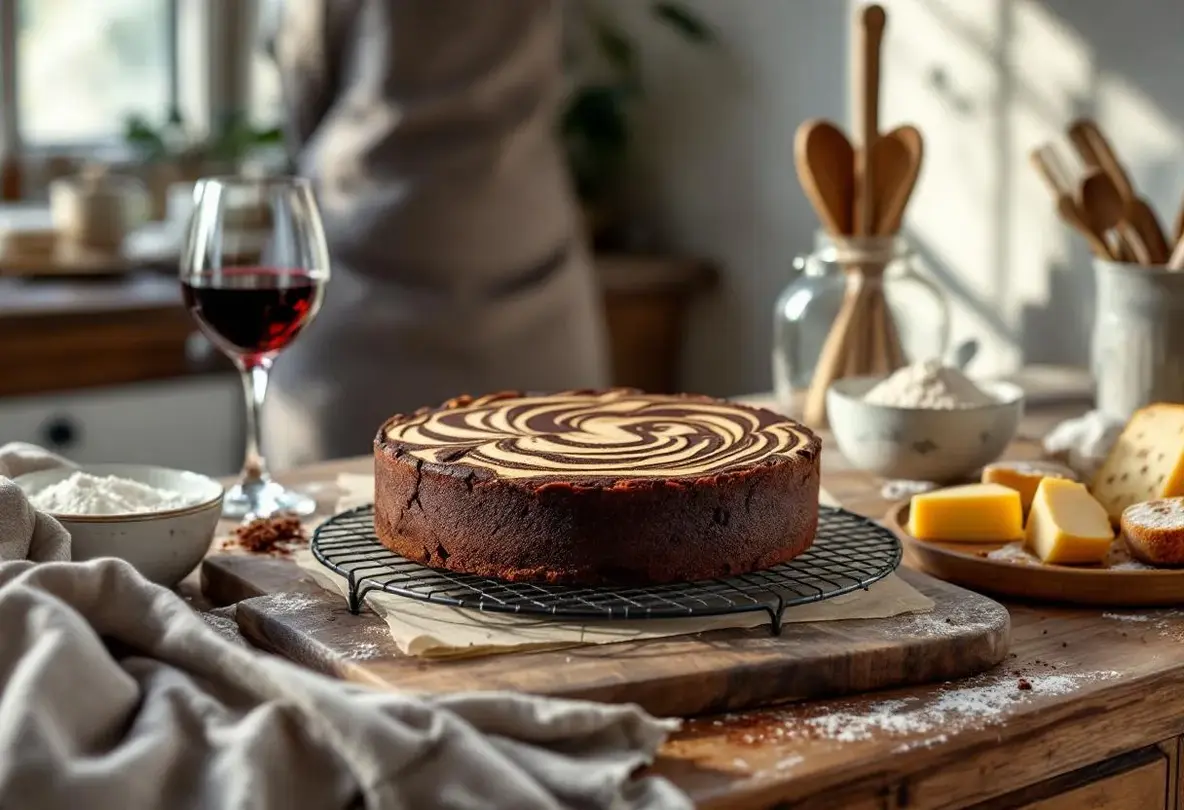 gateau marbre au chocolat