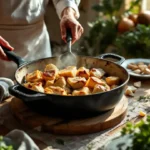 recette de pintade en morceaux en cocotte