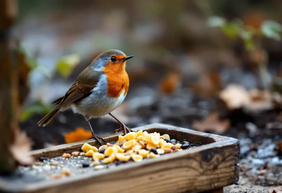 Rouges-gorges au jardin : ce soir, mettez dehors cet aliment de base à 3 centimes, que la plupart des jardiniers oublient