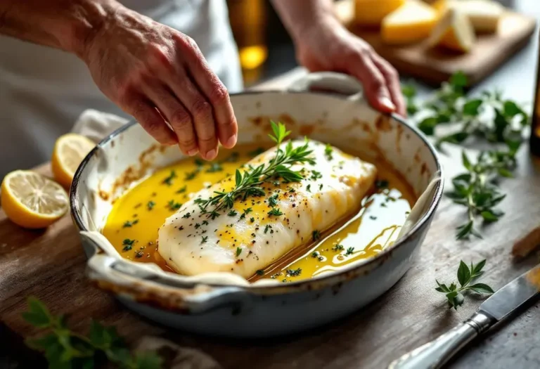 cuisson dos de cabillaud au four