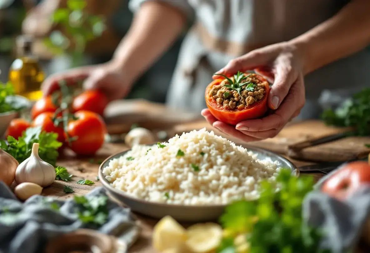 tomates farcies recette de grand-mère avec riz