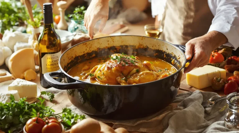 peut on faire un poulet au vin jaune la veille