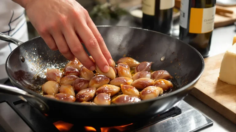 temps de cuisson gésiers à la poêle