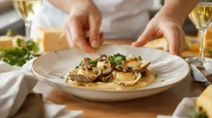 recette coquille saint-jacques à la bretonne champignons
