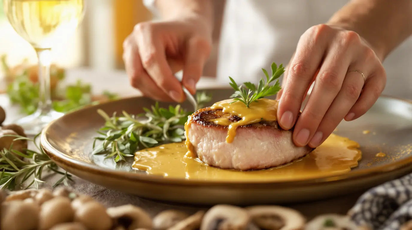 recette gastronomique filet mignon de porc moutarde