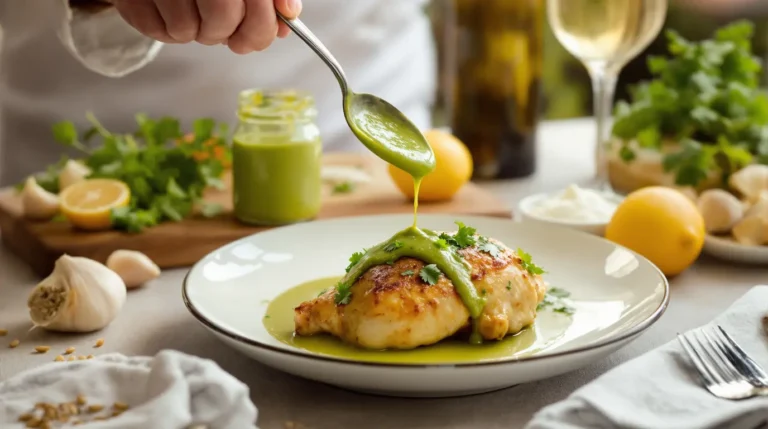 sauce verte pour poulet braisé
