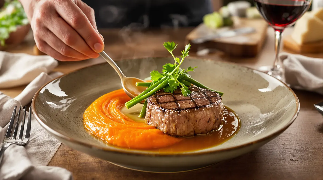 quelle viande avec une purée de carottes