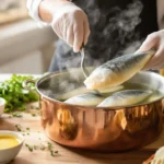 temps de cuisson saumonette au court bouillon
