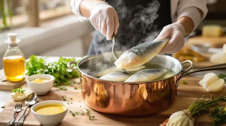 temps de cuisson saumonette au court bouillon
