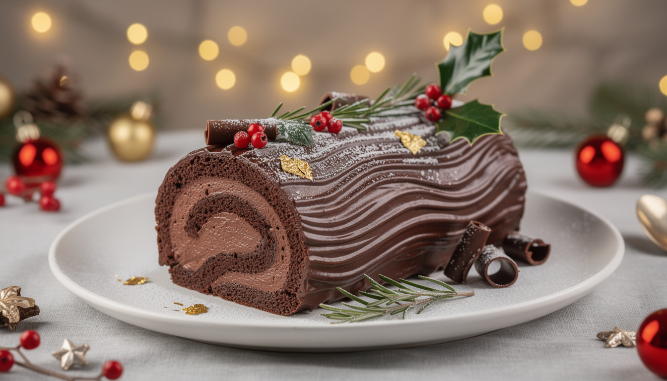apprenez à préparer une délicieuse bûche mousse au chocolat parfaite pour les fêtes grâce à notre recette facile et gourmande.