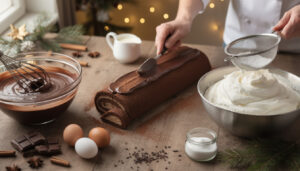 découvrez notre recette facile et gourmande pour préparer une délicieuse bûche mousse chocolat, parfaite pour régaler vos invités durant les fêtes.