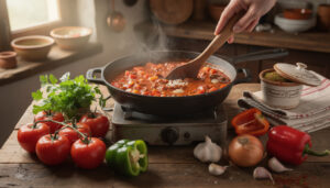 apprenez à préparer une sauce basquaise traditionnelle avec notre recette simple et authentique, parfaite pour sublimer vos plats basques.