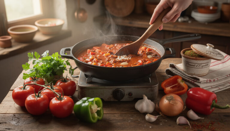 apprenez à préparer une sauce basquaise traditionnelle avec notre recette simple et authentique, parfaite pour sublimer vos plats basques.