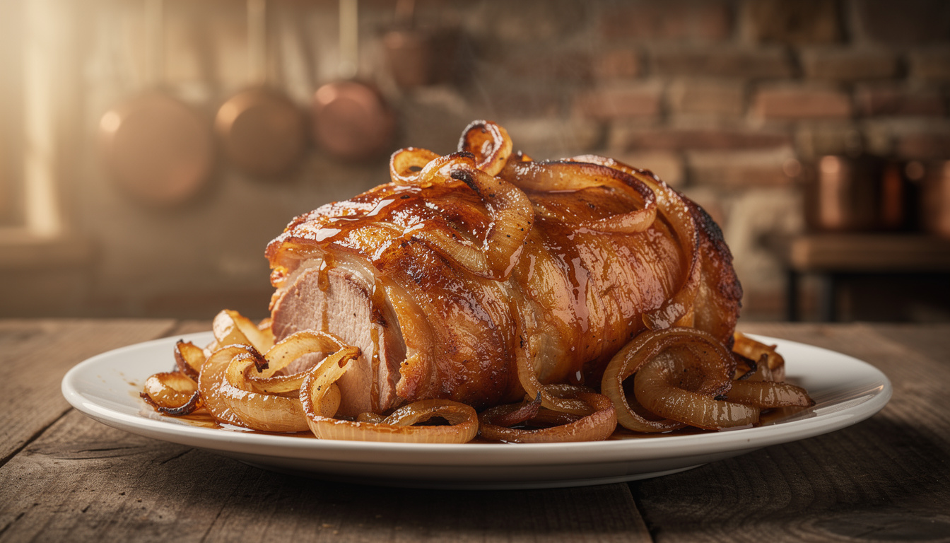 découvrez une recette facile et savoureuse de rouelle de porc au miel et vinaigre balsamique, idéale pour un repas gourmand et simple à préparer.